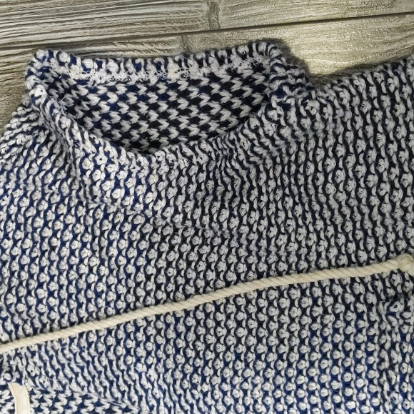 Splendid Cobalt Prairie Loose Knit Hoodie XS - Picture 5 of 9